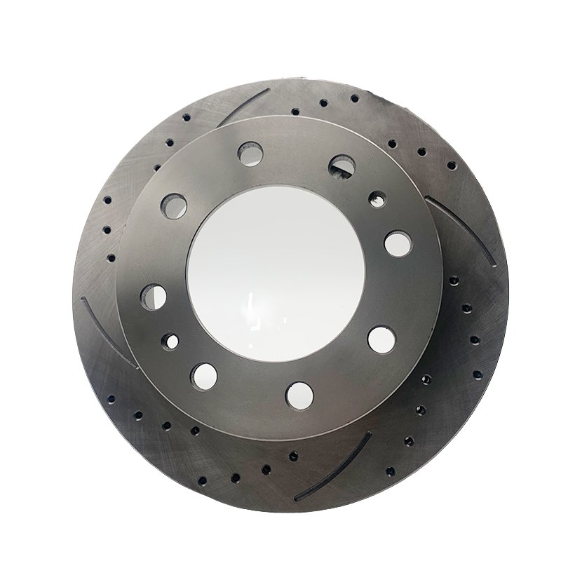 55072-14 Front Drilled and Slotted Ventilated Brake Disc 288mm Ceramic Formula Passenger Car Quiet Durable and No Dust for AUDI
